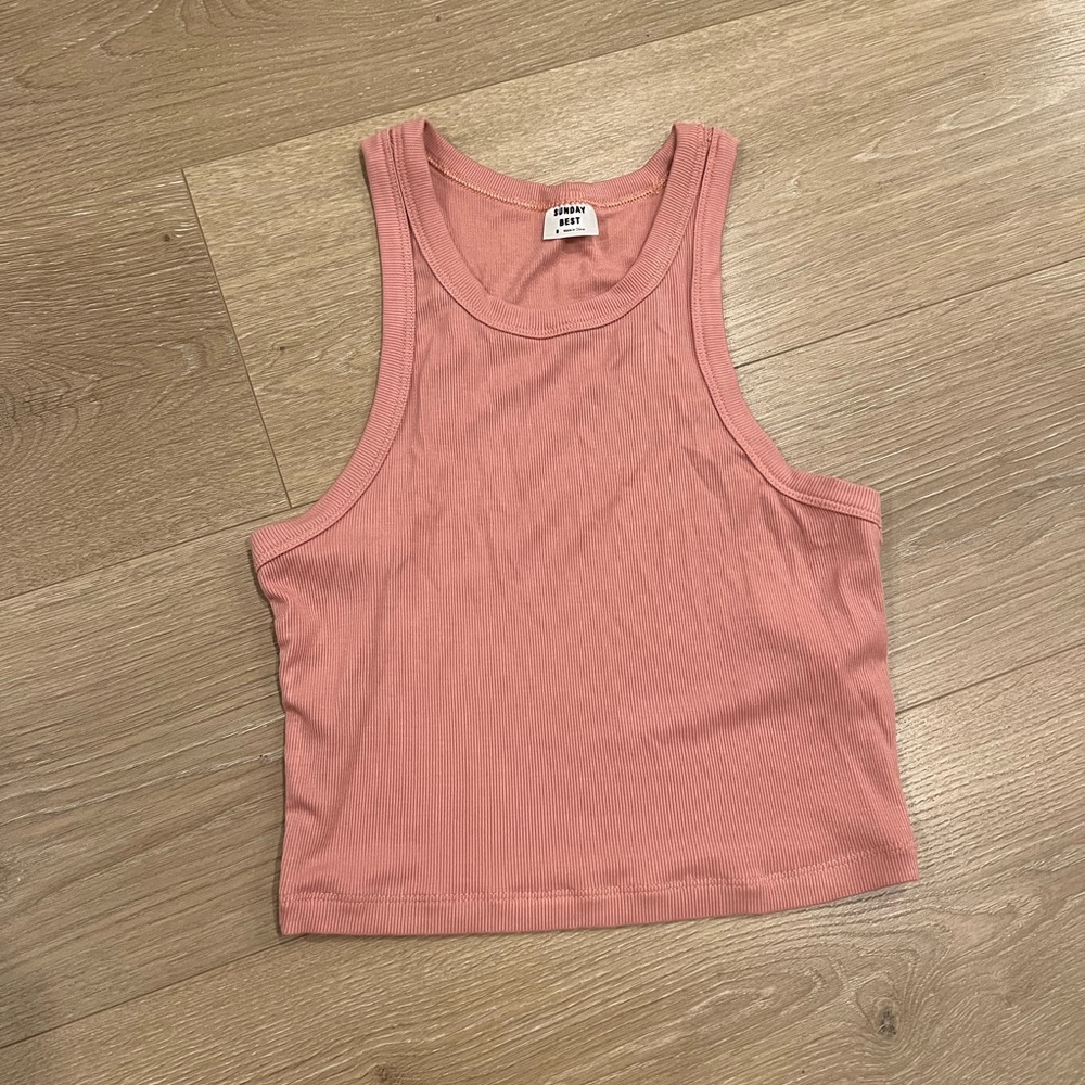 Aritzia Sunday Best honor tank in pink